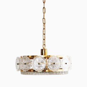 Crystal Pendant Lamp by Carl Fagerlund for Orrefors, Sweden, 1960s