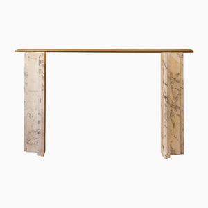 Italian Console Table in Marble