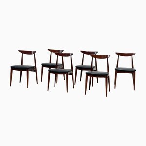 Danish Dining Chairs, 1970s, Set of 6