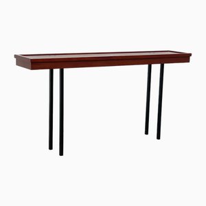 Italian Wood and Metal Console Table