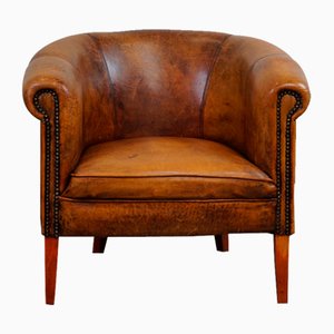 Fauteuil Club en Cuir de Mouton