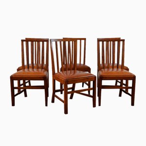 Sheep Leather Dining Chairs, Set of 6