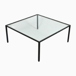 Coffee Table Campo and Metal and Crystal Scratches by Campo E Graffi, Italy, 1960s