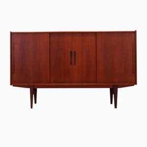 Credenza alta in teak, Danimarca, anni '60