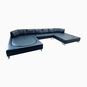 Ds 165 Real Leather Sofa in Black from De Sede, 2018
