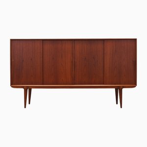 Dänisches Teak Highboard von Omann Jun, 1970er