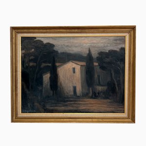 Jean Maurice Beyeler, Maison de l'Île, 1974, Olio su tela, Incorniciato