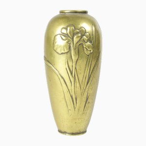 Meiji Era Japanese Brass Vase