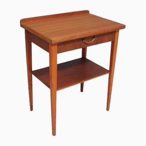 Tavolino Mid-Century in teak con cassetto, Danimarca