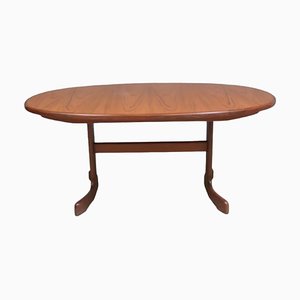 Mid-Century English Extendable Oval Teak Dining Table from G Plan