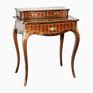 Small Louis XV Style Lady's Desk in Precious Wood, 19th Century