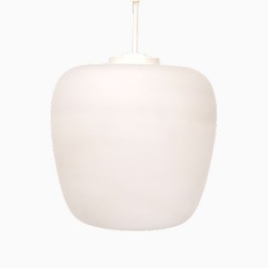 Large Scandinavian Opaline Pendant Lamp