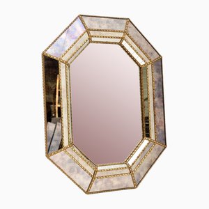 Specchio vintage in stile Hollywood Regency, Italia, anni '70
