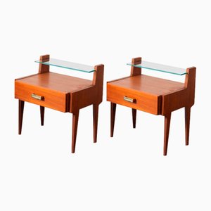 Tables de Chevet Vintage, 1950s, Set de 2