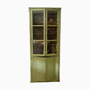 Antique Spanish Wooden Cabinet in Green