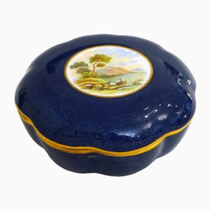 Blumenförmige Schachtel aus Porzellan von Copelands, 1890er