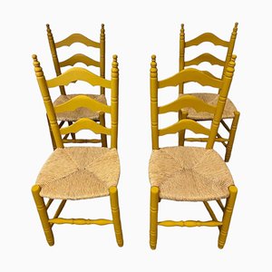 Spanische Vintage Stühle, 4er Set