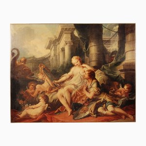 Después de Francois Boucher, Rinaldo y Armida, 1980, Lienzo