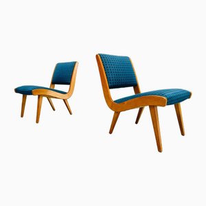 Vostra Chairs in Fabric by Jens Risom for Knoll, 1950s, Set of 2
