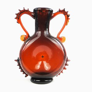 Belly Button Vase by J. Słuczan-Orkusz for Cracow Institute for Glassworks, 1970s