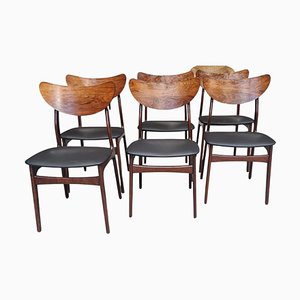 Sedie Mid-Century nello stile di HP Hansen, set di 6