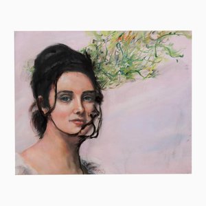 Marie Rauzy, L'amour des mauvaises herbes, 2023, óleo sobre lienzo