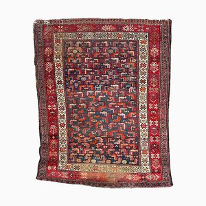 Antique Distressed Malayer Rug, 1890s