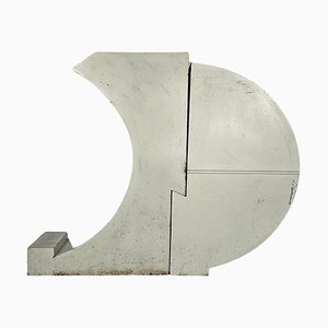 Escultura italiana moderna geométrica de metal de Edmondo Cirillo, años 70