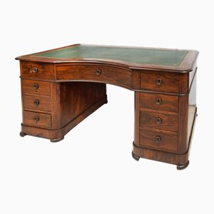 19th Century Louis Philippe Desk with Leather Top