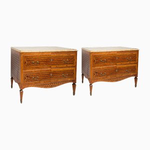 Neapolitan Style Chests of Drawers, Early 20th Century, Set of 2