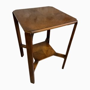 Vintage Art Deco Oak Side Table