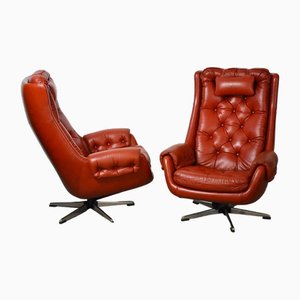 Swivel Armchairs from T. J. Laitinen, Finland, 1970s, Set of 2