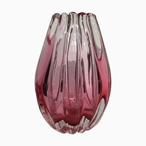 Murano Glass Vase Model 12024 by Flavio Poli for Seguso Vetri D arte Murano, Italy, 1958