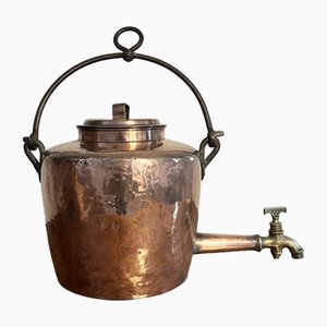 Urna de agua George III grande colgante de cobre, década de 1800