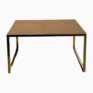 Coffee Table in Metal and Brass, 1970s