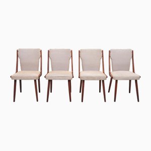 Teak Dining Chairs in the style of Louis Van Teeffelen, 1960s, Set of 4