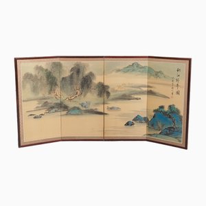 Hand-Painted Folding Screen, Japan, 1960s