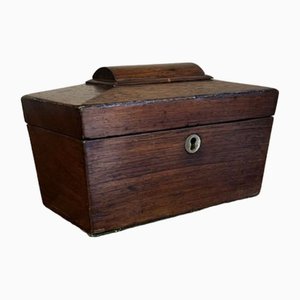 Caja de almacenamiento victoriana de palisandro, década de 1850