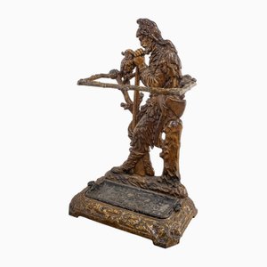 Bastón victoriano de hierro fundido de Robinson Crusoe, década de 1880