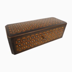 19th Century Napoleon III Glove box in Marquetry by Tahan