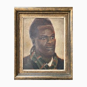 El retrato del hombre desconocido, óleo sobre madera, años 50