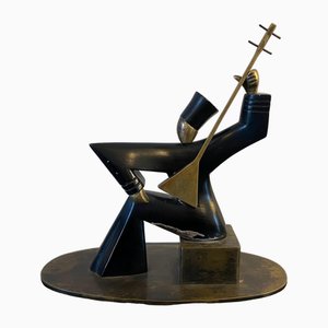 Sculpture Balalaïka de Hagenauer, Russie, 1920s