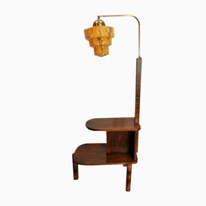 Lámpara de pie Art Déco atribuida a Jindrich Halabala, años 30