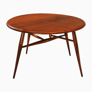 Mid-Century English Beech and Elm Drop Leaf Coffee Lounge Table by Lucian Ercolani for Ercol, 1960s