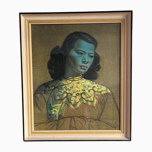 Tretchikoff, Ragazza cinese, anni '60, Stampa Giclée, con cornice