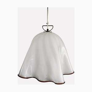 Lámpara colgante Tasch Towel de Muranoglas Fazzoletto atribuida a Jt Kalmar Lighting, Austria, años 60