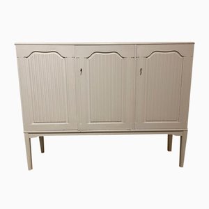 Lilla Salen White Painted Oak Sideboard By Carl Malmsten for Carl Malmsten, 1940s