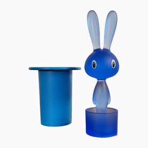 Porta stuzzicadenti Elsi Magic Bunny di Stefano Giovanonni per Alessi, 1998, set di 2