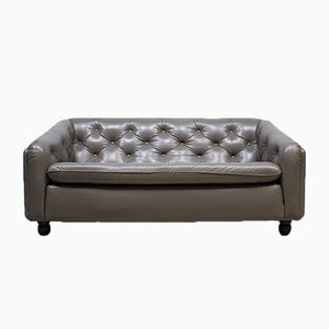 Vintage Leather Sofa by Geoffrey Harcourt for Artifort