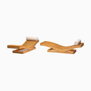 Chaise Lounge atribuido a Maison Regain, Francia, años 70